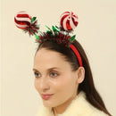 Christmas Headband Decoration Deer Horn Bell