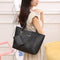 Women's Fashionable Wave Pattern Diamond Plaid Embroidered Shoulder Bag MultyPros