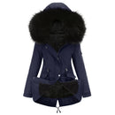 Parka Cotton-padded Coat Mid-length Hooded