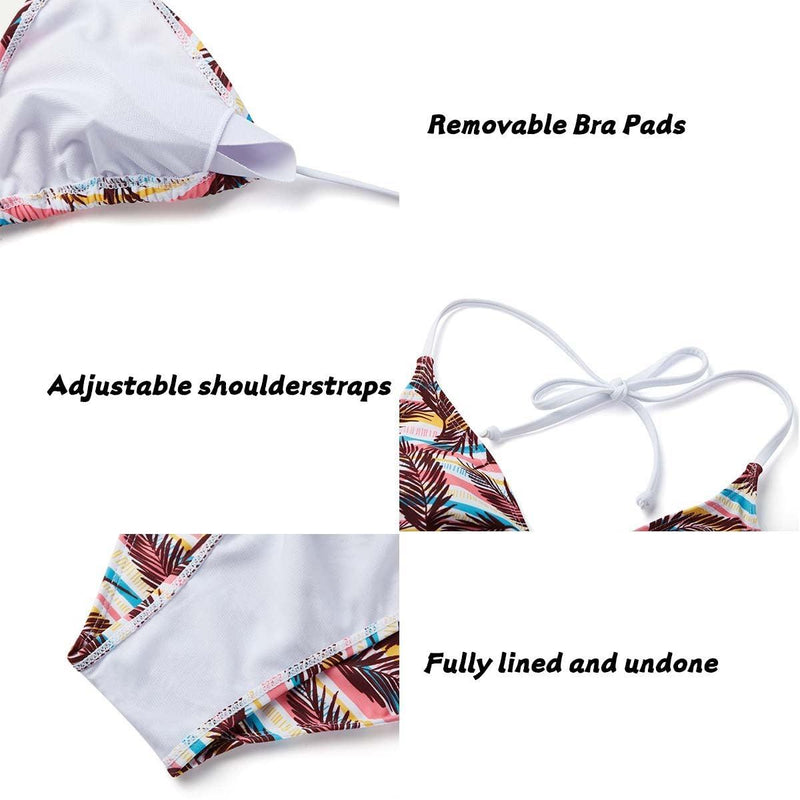 Two Pieces,Adult Women,Sexy Spaghetti String Bikini Top And Bottom,SummerVacation,Swimming,Spa,Surfing,Bathing,Swimming Pool MultyPros