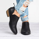 Autumn Women Shoes Retro High Heel Ankle Boots - MultyPros