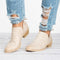 Autumn Women Shoes Retro High Heel Ankle Boots - MultyPros