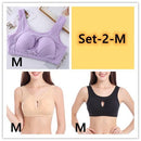 Cotton Anti-expansion Anti-Sag Gathering Adjustment Sports Bra - MultyPros