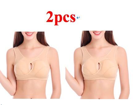 Cotton Anti-expansion Anti-Sag Gathering Adjustment Sports Bra - MultyPros