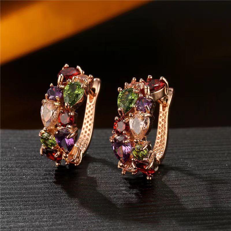 Diamond Crystal Zircon Ear Clip Affordable Luxury Earrings Women - MultyPros