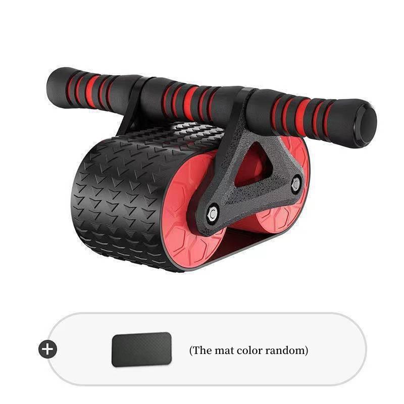 Double Wheel Abdominal Exerciser Women Men Automatic Rebound Ab Wheel Roller Waist Trainer Gym Sports Home Exercise Devices - MultyPros