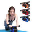 Double Wheel Abdominal Exerciser Women Men Automatic Rebound Ab Wheel Roller Waist Trainer Gym Sports Home Exercise Devices - MultyPros