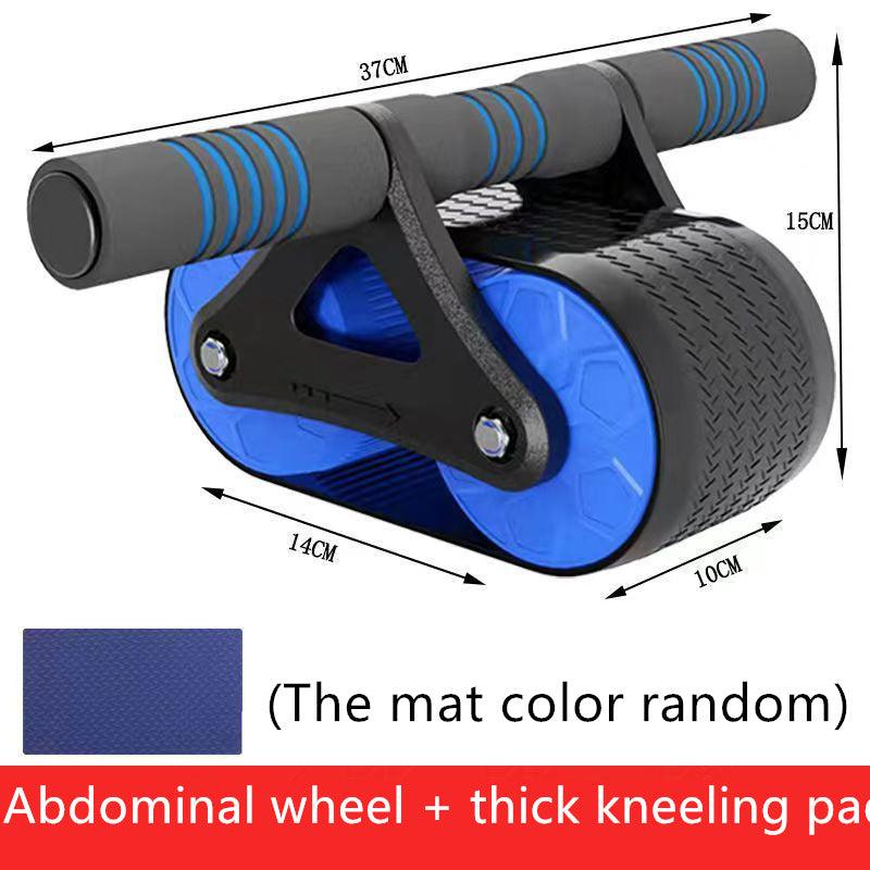 Double Wheel Abdominal Exerciser Women Men Automatic Rebound Ab Wheel Roller Waist Trainer Gym Sports Home Exercise Devices - MultyPros