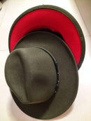 European And American Popular Woolen Top Color Matching Flat Brim Fedora Jazz Hat - MultyPros