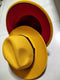 European And American Popular Woolen Top Color Matching Flat Brim Fedora Jazz Hat - MultyPros