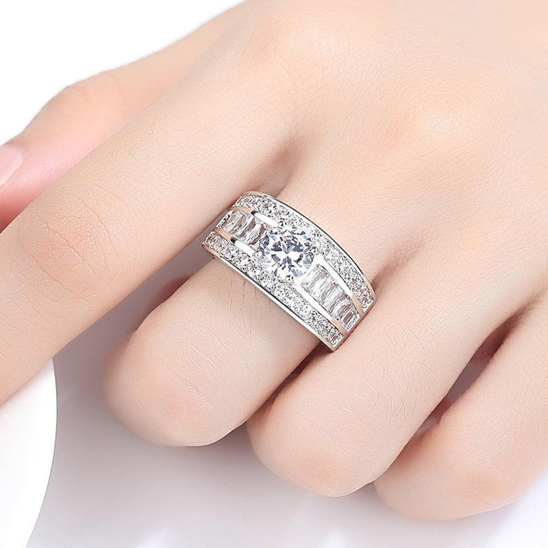 Fashion Jewellery Sumptuous Creative Trend Zircon Claw Heart Arrow Female Adjustable Size Ring Vintage Party Rings For Girls Fashion Jewellery Sumptuous Creative Trend Zircon Claw Heart Arrow Femal - MultyPros