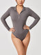 Fashion Long Sleeve Jumpsuit Seamless Slimming Shapewear For Women Romper - MultyPros