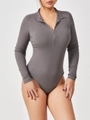 Fashion Long Sleeve Jumpsuit Seamless Slimming Shapewear For Women Romper - MultyPros