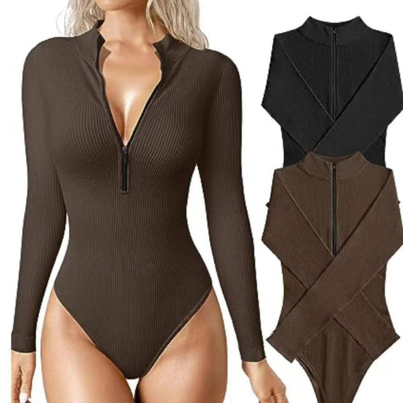 Fashion Long Sleeve Jumpsuit Seamless Slimming Shapewear For Women Romper - MultyPros