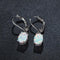 Four-claw Oval Opal Earrings European And American Ornament - MultyPros