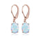 Four-claw Oval Opal Earrings European And American Ornament - MultyPros