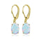 Four-claw Oval Opal Earrings European And American Ornament - MultyPros