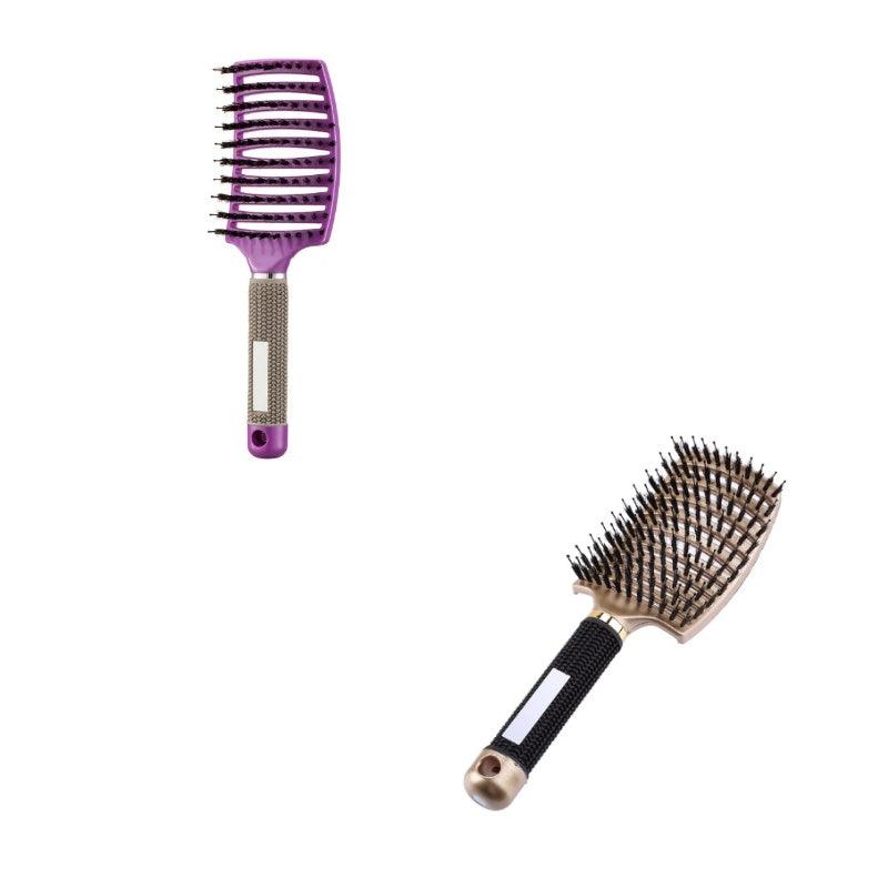 Hairbrush Anti Klit Brushy Haarborstel Women Detangler Hair Brush Bristle Nylon Scalp Massage  Teaser Hair Brush Comb - MultyPros