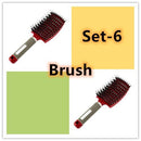 Hairbrush Anti Klit Brushy Haarborstel Women Detangler Hair Brush Bristle Nylon Scalp Massage  Teaser Hair Brush Comb - MultyPros