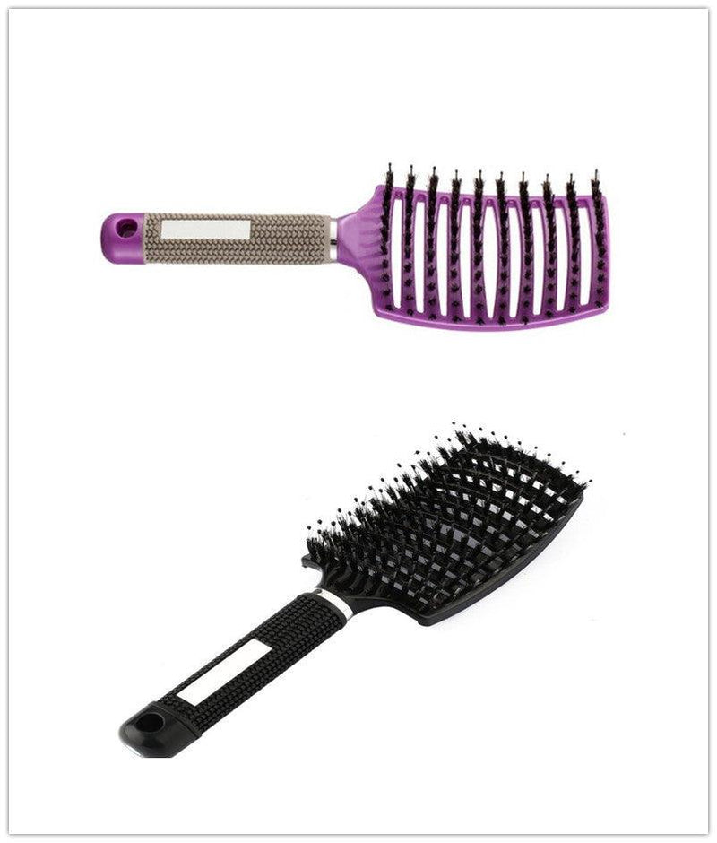 Hairbrush Anti Klit Brushy Haarborstel Women Detangler Hair Brush Bristle Nylon Scalp Massage  Teaser Hair Brush Comb - MultyPros