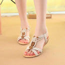 Korean Style Ladies Flat Wedge Sandals - MultyPros