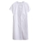 Literary Loose Plain Cotton And Linen Stand Collar Short Sleeves - MultyPros