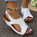 New Summer Wedges Sandals With Elastic Band Design Casual Fish Mouth Shoes For Women - MultyPros