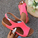 New Summer Wedges Sandals With Elastic Band Design Casual Fish Mouth Shoes For Women - MultyPros