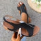 New Summer Wedges Sandals With Elastic Band Design Casual Fish Mouth Shoes For Women - MultyPros