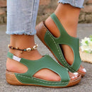 New Summer Wedges Sandals With Elastic Band Design Casual Fish Mouth Shoes For Women - MultyPros