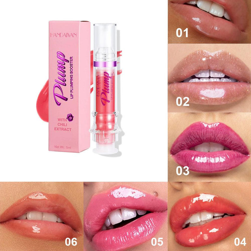 New Tube Lip Rich Lip Color Slightly Spicy Lip Honey Lip Glass Mirror Face Lip Mirror Liquid Lipstick - MultyPros