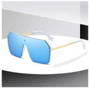 Oversize Sunglasses Fashion Style Square Sun Glasses  One Pieces Mirror Lens UV400 Women Men Brands - MultyPros