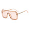 Oversize Sunglasses Fashion Style Square Sun Glasses  One Pieces Mirror Lens UV400 Women Men Brands - MultyPros