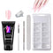 Painless Extension Gel Nail Art Without Paper Holder Quick Model Painless Crystal Gel Set - MultyPros