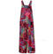 Patchwork Printed Button Suspender Jumpsuit - MultyPros