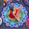 Polygon Printing Tassel Round Bath Towel Yoga Mat - MultyPros