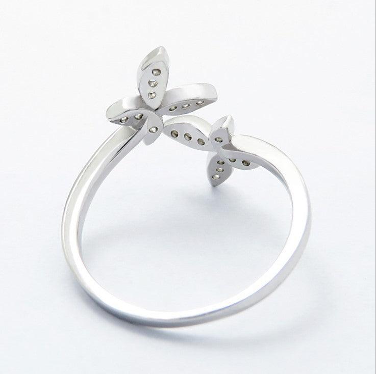 Sterling Silver Adjustable Butterfly Ring - MultyPros