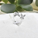 Sterling Silver Adjustable Butterfly Ring - MultyPros