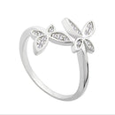 Sterling Silver Adjustable Butterfly Ring - MultyPros