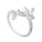 Sterling Silver Adjustable Butterfly Ring - MultyPros