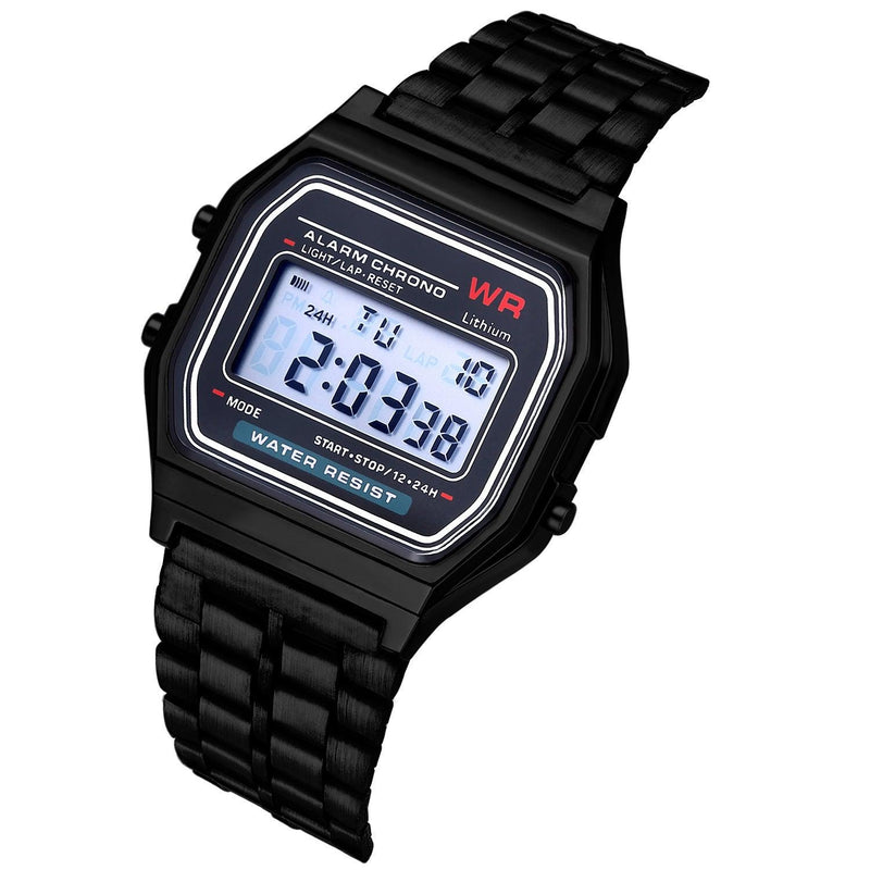 WR F91W Steel Band Electronic Watch - MultyPros