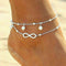 Women Double Ankle Bracelet - MultyPros