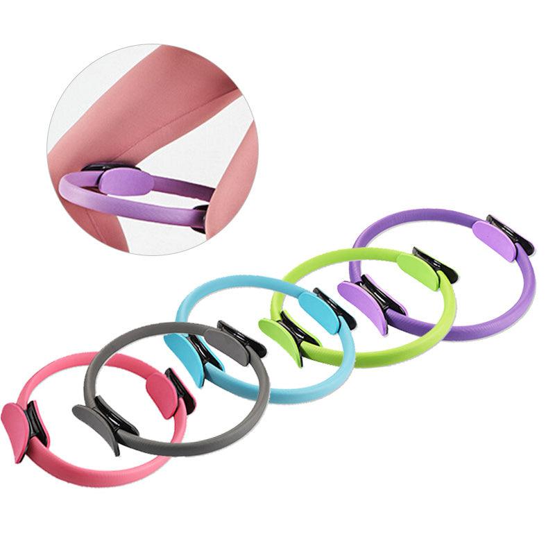 Yoga Fitness Pilates Ring Women Girls Circle Magic Dual Exercise Home Gym Workout Sports Lose Weight Body Resistance - MultyPros