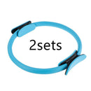 Yoga Fitness Pilates Ring Women Girls Circle Magic Dual Exercise Home Gym Workout Sports Lose Weight Body Resistance - MultyPros