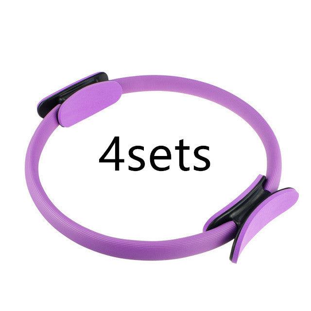 Yoga Fitness Pilates Ring Women Girls Circle Magic Dual Exercise Home Gym Workout Sports Lose Weight Body Resistance - MultyPros