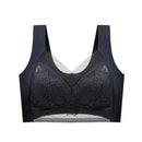 Lace Vest, Seamless Ice Silk Push-up, Breathable, Thin Bra, Beautiful Back, Big Breasts, Small Fixed Underwear MultyPros