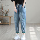 Women's Summer Fashion Ripped Ninth Jeans MultyPros