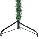 Slim Artificial Half Christmas Tree With Stand Green 5 Ft