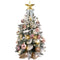 2ft Rose Gold Mini Christmas Tree with Lights - Tabletop Decoration