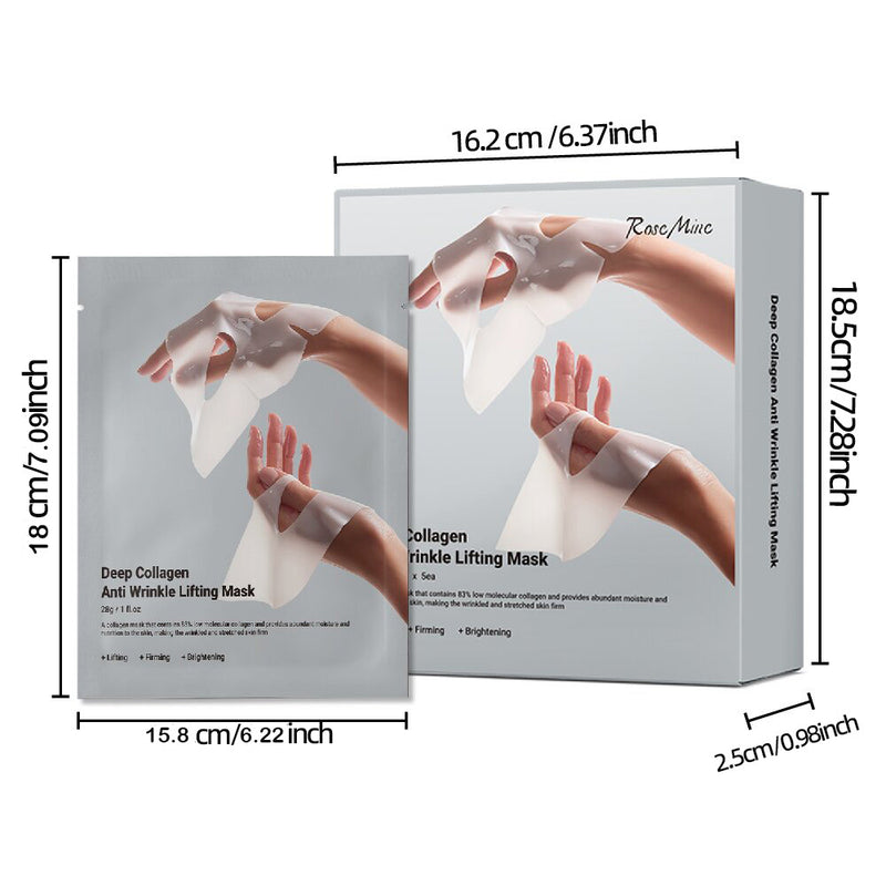 Hydrating Bio-Collagen Deep Mask - Pore Care & Elasticity Boost 5pcs